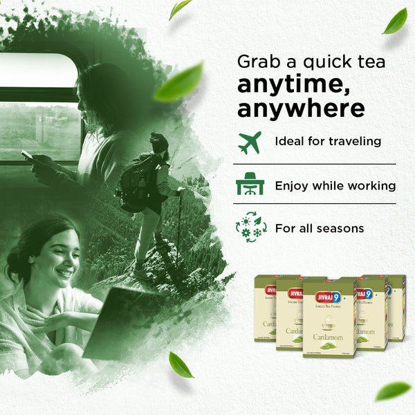 Instant Tea Premix, Cardamom Tea Premix, Elaichi Flavour, 150 gm, 10 Sachets Each, Pack of 5