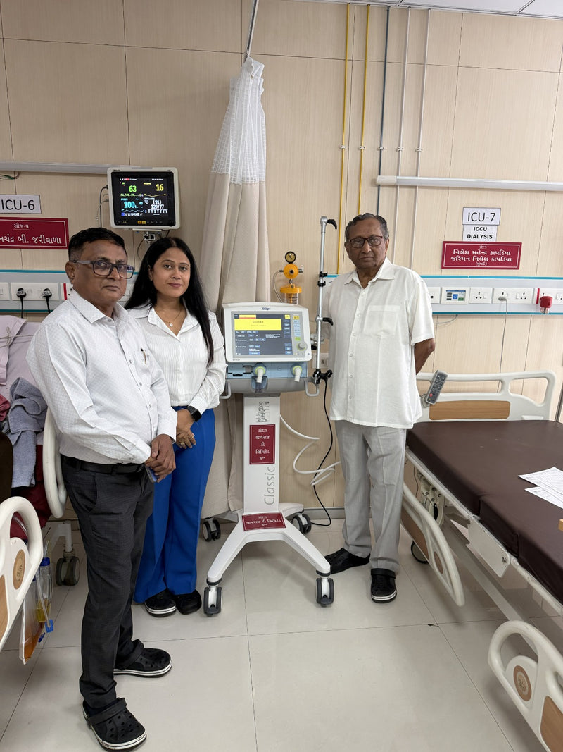 CSR: Jivraj9 Tea Group Donates Rs 12 Lakh Ventilator to Surat Hospital