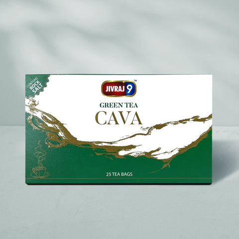 Box of CAVA green tea bag